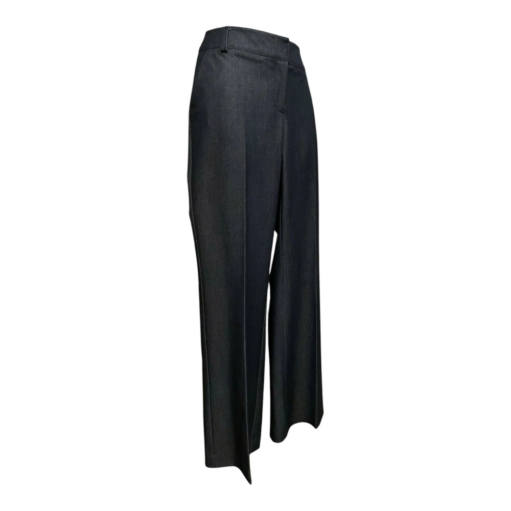 Cache Womens Modern Flat Front Bootcut Jeans Size 6 Blue Dark Wash Denim Stretch - Picture 8 of 14